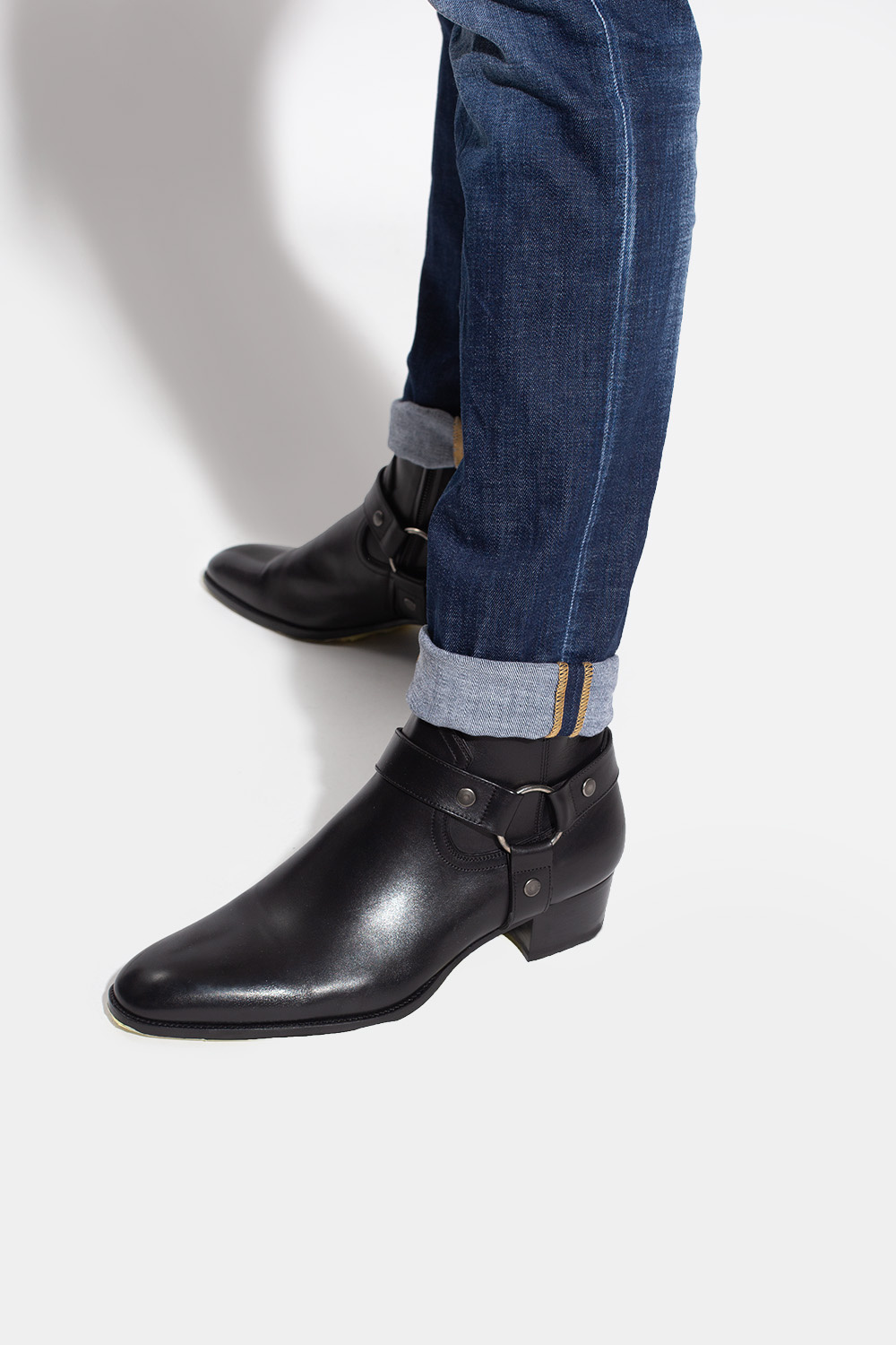 Men's Shoes | Saint Laurent 'Wyatt' heeled ankle boots | IetpShops